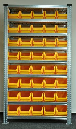 Regál s plastovými boxy 877851017 (7 modelov)
