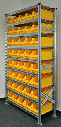 Regál s plastovými boxy 877851017 (7 modelov) - 2