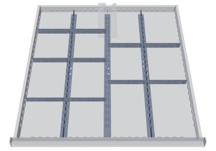 Kovové delenie zásuviek 138BLH100A