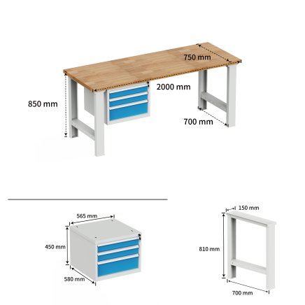 Dielenský pracovný stôl EN_2013 - 2