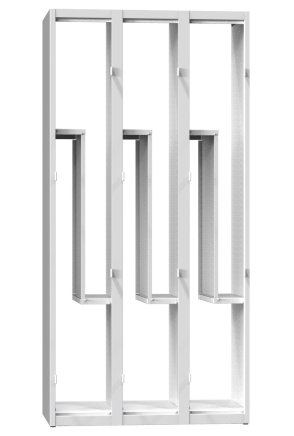 Šatňová skrinka delená XS96-18Z - 2