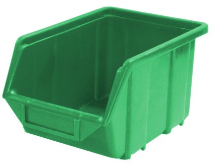 Plastový zásobník Ecobox medium - farba zelená