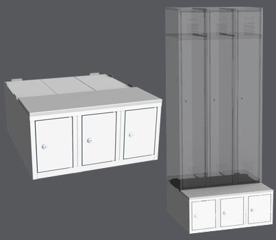 Šatňový podstavec LBX 23A - 750 mm