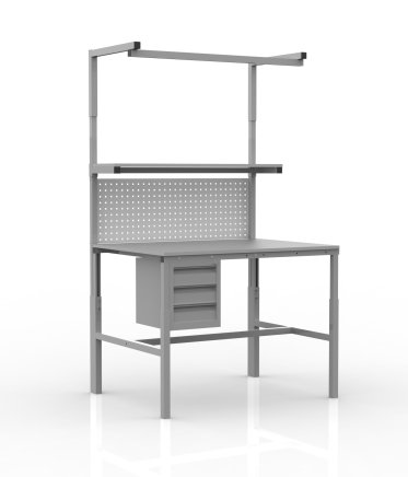 Výškovo nastaviteľný stôl SPEX hĺbky 700 mm (4 modely)