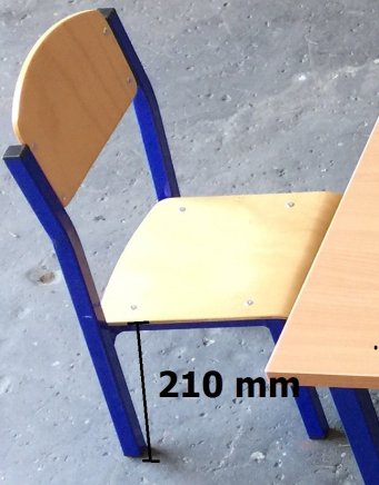 Jedálenský set - veľkosť 0 - 1x stôl + 4x stolička - 2