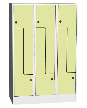 Šatníková skrinka s HPL dverami typ SZS 43AH - 3