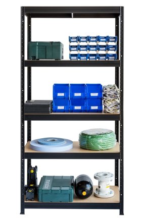 Bezskrutkový policový regál Futur 250 1800x1200x600mm čierna - 3