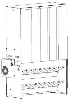 Skriňa na sušenie odevov a obuvi široká 1515 mm - 2