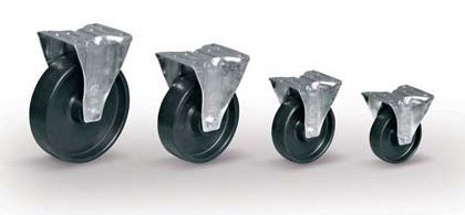 Koleso polypropylén, priemer 100 mm, otočné s brzdou - 3