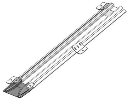 Konzola samostatná na upevnenie koľajnice k zemi - 2