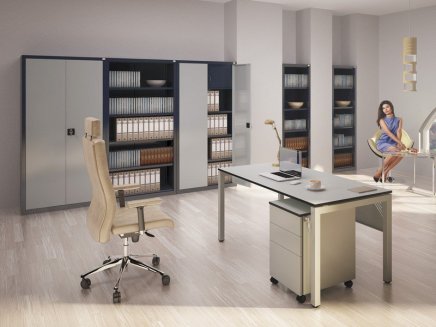 Spisová skriňa kovová SBM 402 M 465 x 800 x 435 mm - 3