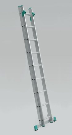 Rebrík dvojdielny univerzány Eurostyl s úpravou na schody (3 modely) - 1