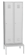 Šatňová skriňa kovová s lavičkou SAL 42A
