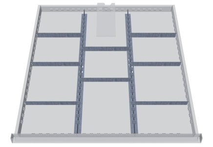 Kovové delenie zásuviek 139BLH100A