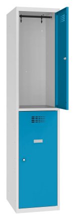 Šatňová skriňa kovová Sus 412 W šírka 400 mm - 5