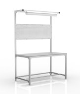 Dielenský stôl z hliníkových profilov s nadstavbou (rôzne varianty)