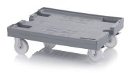 Podvozky pod prepravky pre väčší náklad - 2 otočné kolesá polyamid