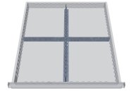 Kovové delenie zásuviek 137A