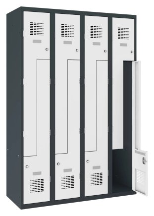 Šatňová skriňa kovová Sul 34 W šírka 1200 mm