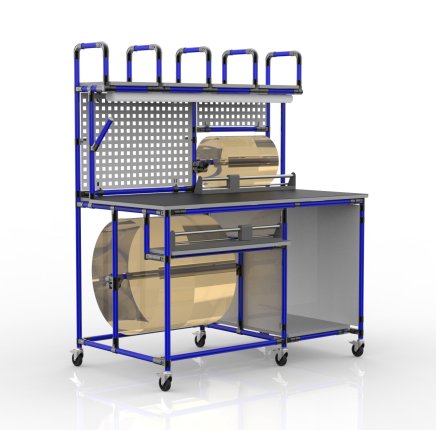 Univerzálny baliaci stôl 23020154, 2x rezačka