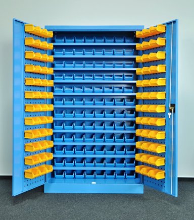 Dielenská skriňa Kovos s plastovými boxami SPZ_11_0003_C_VAR_7