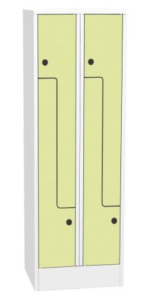 Šatníková skrinka s HPL dverami typ SZS 32AH - 2