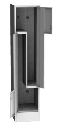 Šatníková skrinka s HPL dverami typ SZS 32AH - 5