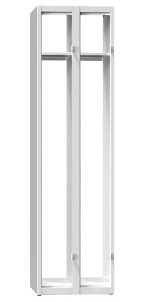 Kovová šatníková skrinka dvojdverová XS52-18 - 2