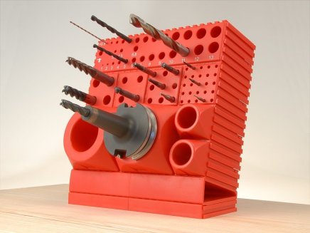 Plastové lôžko CNC pre frézy s valcovou stopkou 6 mm - 6