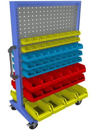 Pojazdný obojstranný panel s vybavením PSZ_22_B_VAR_4