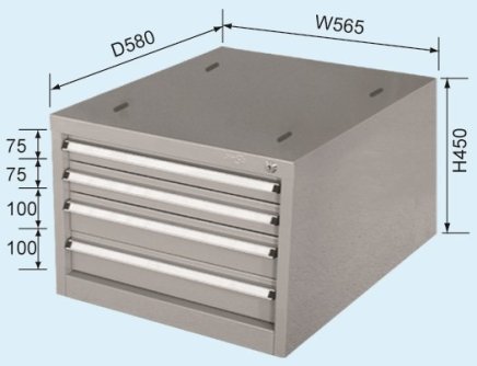 Stolový kontajner XB35-4TG - 2