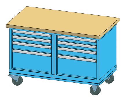 Mobilný pracovný stôl PPS 6 - 3