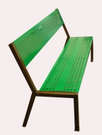 Celokovová parková lavička 6022