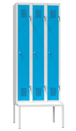 Šatníková skrinka trojdverová s lavicou XS93B-17