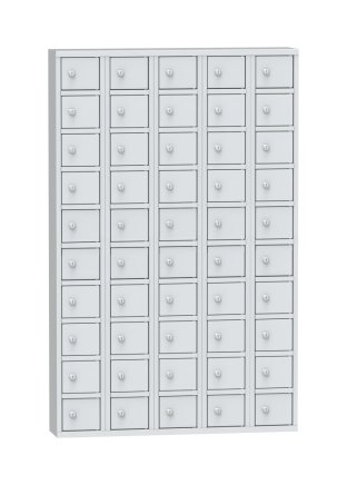 Kovová skriňa s 50 uzamykateľnými schránkami - 4