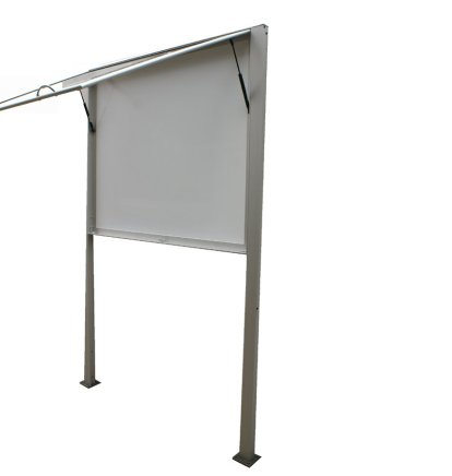 Jednokrídlová obojstranná vitrína HO60 so vzperami - 48 x A4